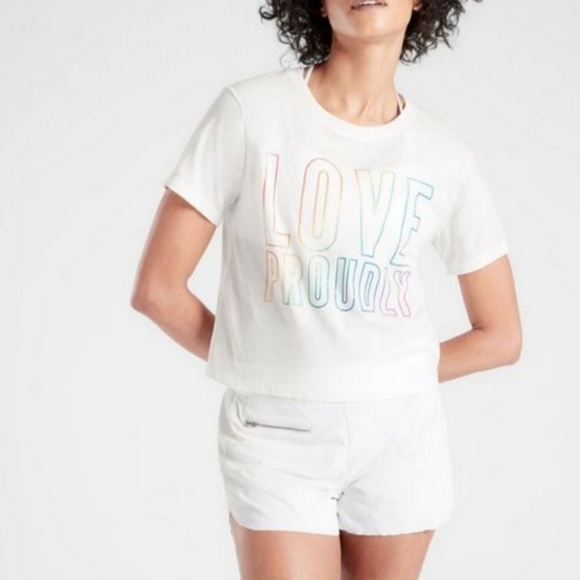 Athleta Love Proudly Cotton Tee - Picture 2 of 7